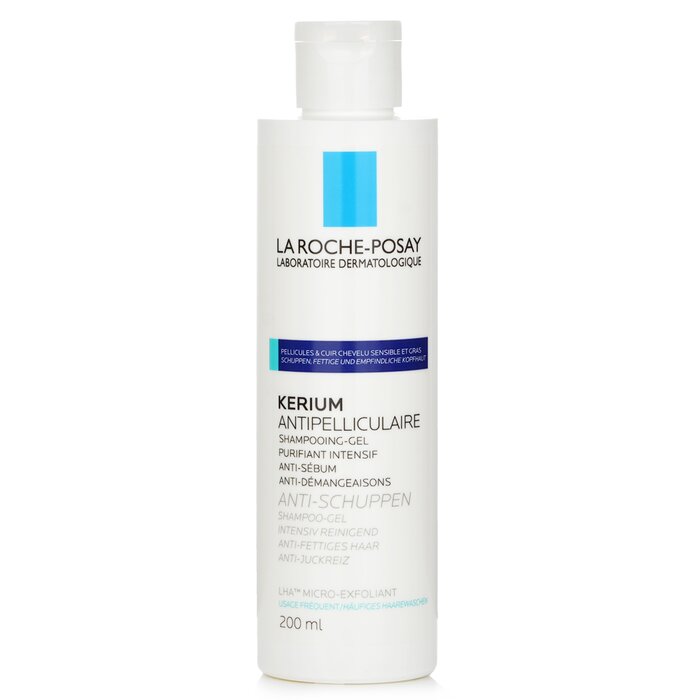 Riskant gans Inheems La Roche Posay - Kerium Anti-Dandruff Micro-Exfoliating LHA Gel Shampoo  (For Oily Scalp) 200ml/6.7oz - Oily Hair | Free Worldwide Shipping |  Strawberrynet HK