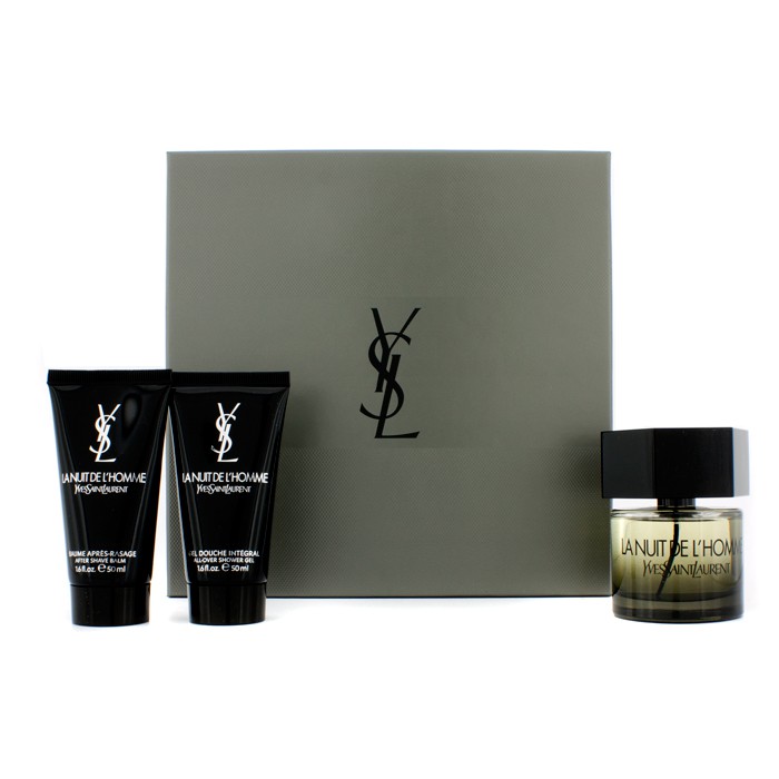 Yves Saint Laurent YSL聖羅蘭 黑夜男香組合: 淡香水噴霧 60ml/2oz + 鬚後乳霜 50ml/1.6oz + 洗髮沐浴露 50ml/1.6oz 3件Product Thumbnail
