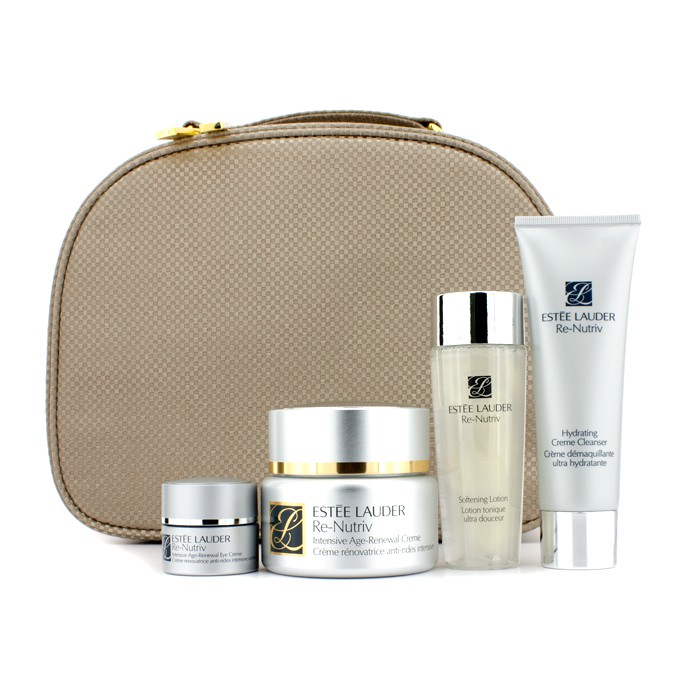 Estee Lauder Intensive Age-Renewal Συλλογή: Ανανέωση-Ηλικίας Κρέμα 50μλ + Κρεμώδες Καθαριστικό 50μλ + Λοσιόν 50μλ + Κρέμα Ματιών 7μλ + Νεσεσέρ 4pcs+1bagProduct Thumbnail