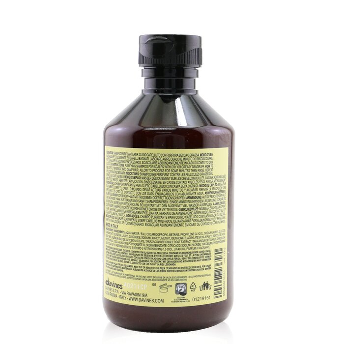 Davines Natural Tech Purifying Shampoo (For Scalp with Oily or Dry Dandruff) 250ml/8.45ozProduct Thumbnail