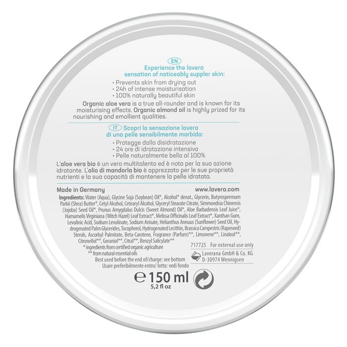 Lavera Creme hidratante Basis Sensitiv All-Round 47517  150ml/5ozProduct Thumbnail