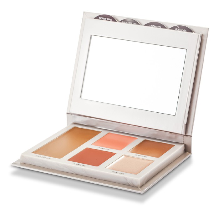 Laura Mercier Bonne Mine Healthy Glow For Face & Cheeks Palette: 1x Bronzer Veil + 2x Cheek Veils + 2x Glow Veils 5pcsProduct Thumbnail