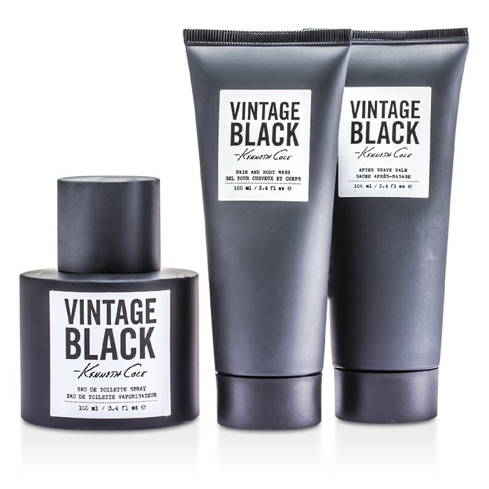 케네스 콜 Kenneth Cole 빈티지 블랙 코플렛: 오드 뚜왈렛 스프레이 100ml/3.4oz + 헤어 & 바디 워시 100ml/3.4oz + 애프터 쉐이브 밤 100ml/3.4oz 3pcsProduct Thumbnail