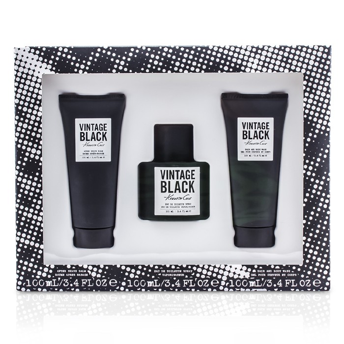 케네스 콜 Kenneth Cole 빈티지 블랙 코플렛: 오드 뚜왈렛 스프레이 100ml/3.4oz + 헤어 & 바디 워시 100ml/3.4oz + 애프터 쉐이브 밤 100ml/3.4oz 3pcsProduct Thumbnail