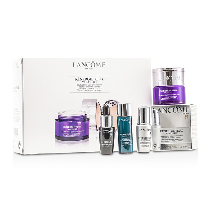 Lancome Renergie Yeux Multi-Lift Set: Eye Cream 15ml + Youth Activator 7ml + Skin Corrector 7ml + Light- Pearl 5ml 4pcsProduct Thumbnail