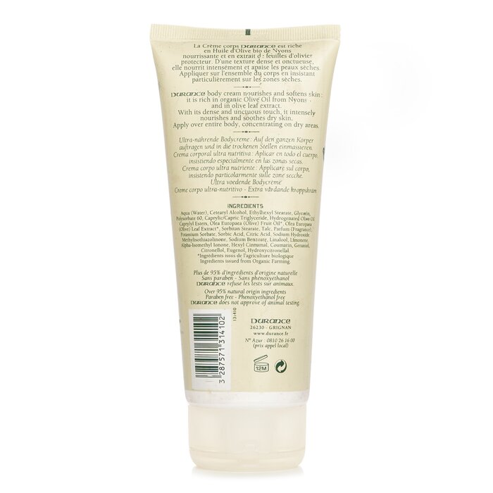 Durance Crema Corporal Super Nutritiva con Extracto de Hoja de Olivo 200ml/6.7ozProduct Thumbnail