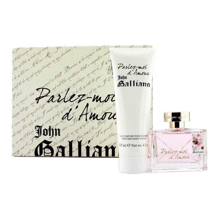 John Galliano Parlez-Moi D' Amour Coffret: Eau De Toilette Spray 50ml/1.7oz + Perfumed Body Lotion 125ml/4.2oz 2pcsProduct Thumbnail