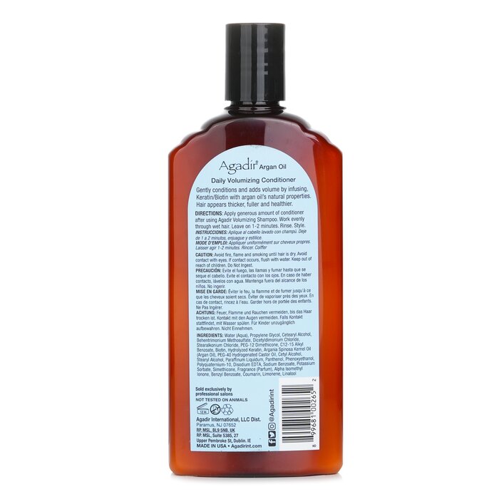 Agadir Argan Oil Daily Volumizing Conditioner (All Hair Types) 366ml/12.4ozProduct Thumbnail
