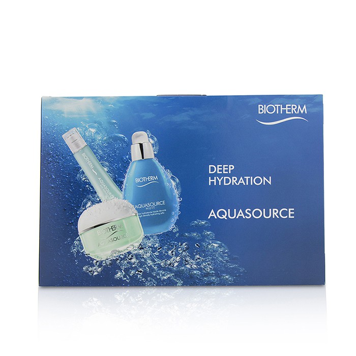 Biotherm Aquasource Set: High Density Hydrating Jelly + Eye Perfection + Cleansing Micellar Water + Deep Hydration Replenishing Gel 4pcsProduct Thumbnail