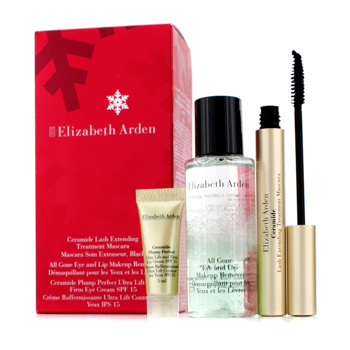 엘리자베스 아덴 Elizabeth Arden 세라마이드 래쉬 익스텐딩 세트: 1x 세라마이드 래쉬 익스텐딩 트리트먼트 마스카라, 1x 아이 & 립 리무버, 1x 아이 크림 3제품Product Thumbnail