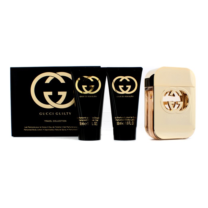 Gucci Guilty Coffret: Eau De Toilette Spray 75ml/2.5oz + Shower Gel 50ml/1.6oz + Perfumed B/L 50ml/1.6oz 3pcsProduct Thumbnail