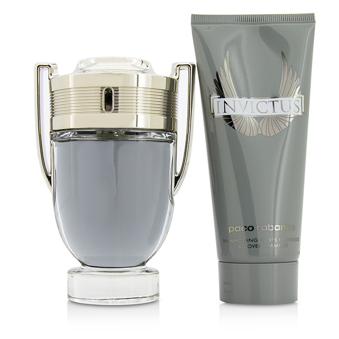 Paco Rabanne Invictus Coffret: Eau De Toilette Spray 100ml/3.4oz + All Over Shampoo 100ml/3.4oz 2pcsProduct Thumbnail