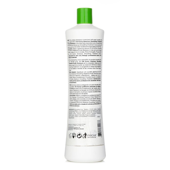 CHI Enviro American Smoothing Treatment Purity Shampoo 946ml/32ozProduct Thumbnail