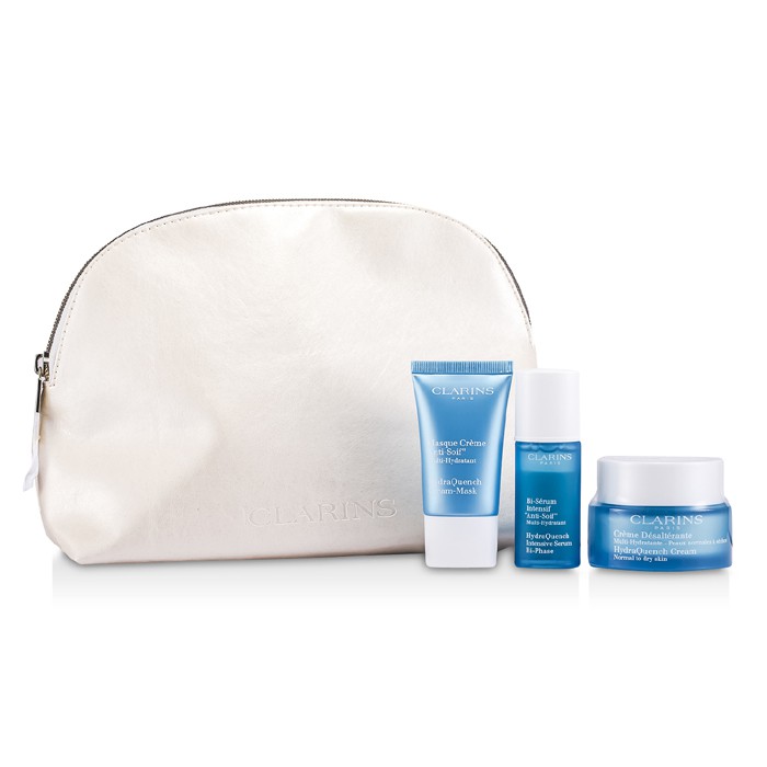 Clarins HydraQuench Set: HydraQuench Cream 50ml + Cream-Mask 15ml + Serum Bi-Phase 15ml + Bag 3pcs+1bagProduct Thumbnail