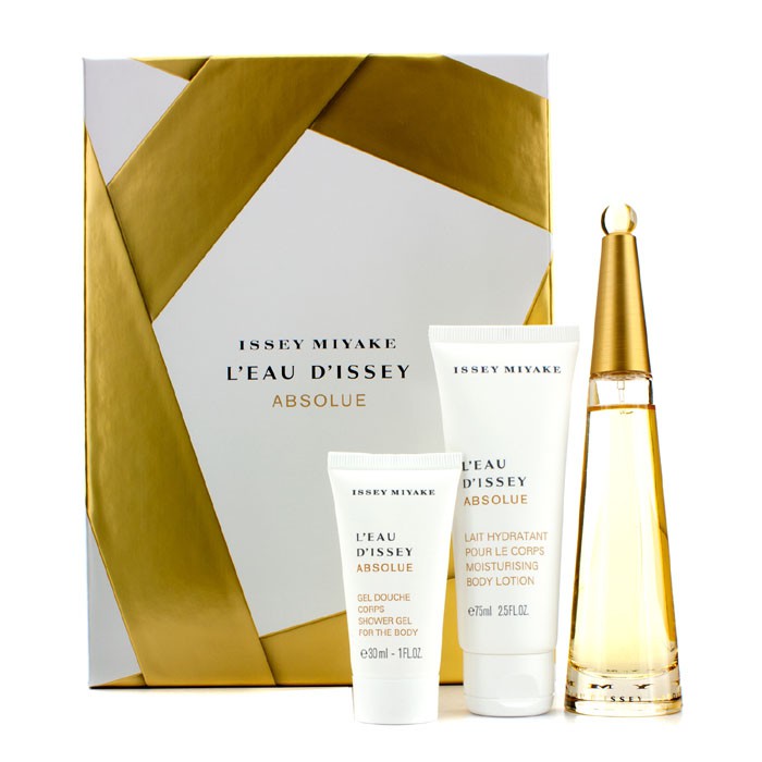 Issey Miyake ชุด L'Eau D'Issey Absolue Coffret: สเปรย์น้ำหอม EDP 50ml/1.6oz + โลชั่นทาผิวกาย 75ml/2.5oz + เจลอาบน้ำ 30ml/1oz 3pcsProduct Thumbnail