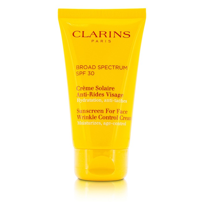 Clarins Przeciwzmarszczkowy krem do opalania Sunscreen for Face Wrinkle Control Cream Broad Spectrum SPF 30 75ml/2.6ozProduct Thumbnail