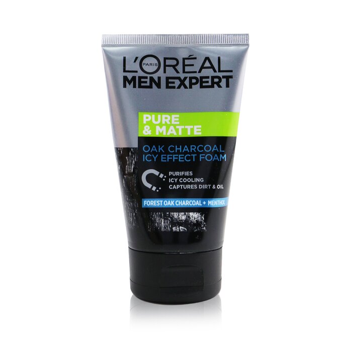 L'Oreal Men Expert Pure & Matte Icy Effect Charcoal Black Foam 100ml/3.4ozProduct Thumbnail