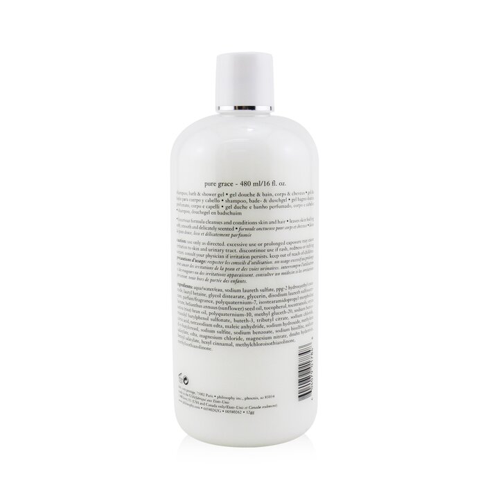 Philosophy Żel pod prysznic i do kąpieli Pure Grace Shampoo, Bath & Shower Gel 480ml/16ozProduct Thumbnail