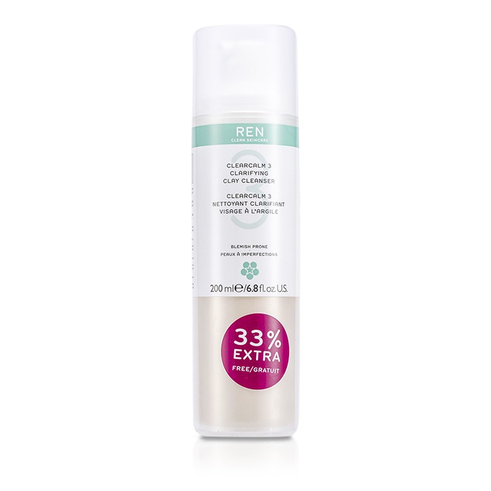 Ren Clearcalm 3 Clarifying Clay Cleanser (For Blemish Prone Skin) 200ml/6.8ozProduct Thumbnail