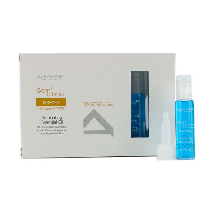 AlfaParf Semi Di Lino Diamond Aceite Esencial Iluminante (Para Todo Tipo de Cabello) 12x13ml/0.43ozProduct Thumbnail