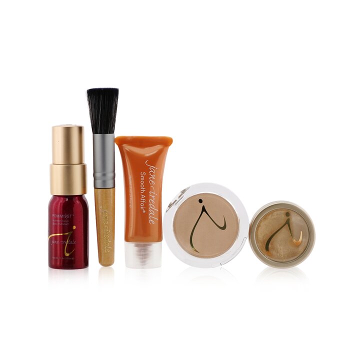 Jane Iredale Starter Kit (6 Pieces): 1xPrimer & Brighter, 1xLoose Mineral Powder, 1xMineral Foundation 6pcsProduct Thumbnail