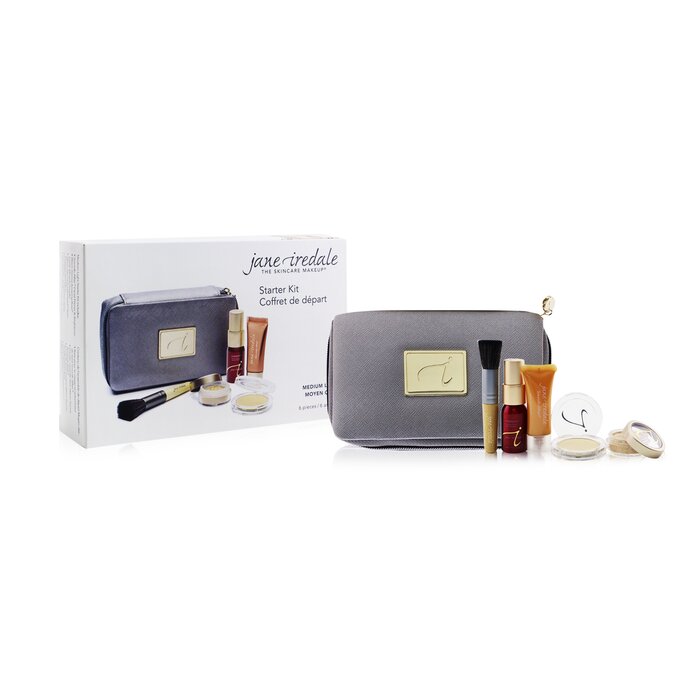 Jane Iredale Starter Kit (6 Pieces): 1xPrimer & Brighter, 1xLoose Mineral Powder, 1xMineral Foundation 6pcsProduct Thumbnail