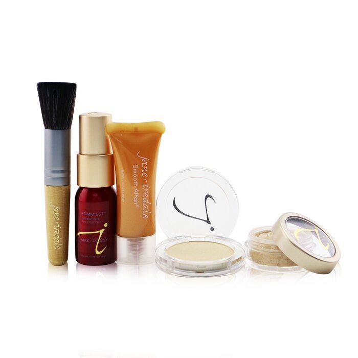 Jane Iredale - Starter (6 Pieces): 1xPrimer & Brighter, 1xLoose Mineral Powder, 1xMineral 6pcs - Sets & | Free Worldwide | Strawberrynet USA