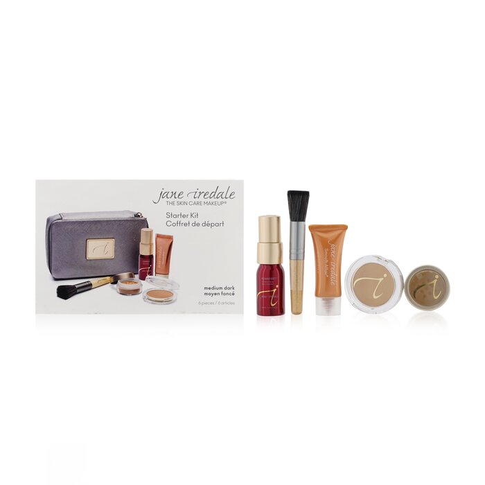 Jane Iredale Starter Kit (6 Pieces): 1xPrimer & Brighter, 1xLoose Mineral Powder, 1xMineral Foundation 6pcsProduct Thumbnail