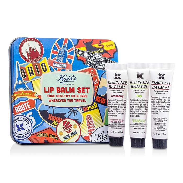 Kiehl's Lip Balm #1 Set: Lip Balm #1 15ml/0.5oz + Lip Balm #1 Cranberry 15ml/0.5oz + Lip Balm #1 Pear 15ml/0.5oz 3x15ml/0.5ozProduct Thumbnail