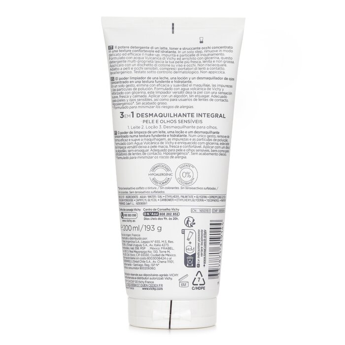 Vichy Purete Thermale 3 In 1 One Step Cleanser (For Sensitive Skin) 200ml/6.76mlProduct Thumbnail