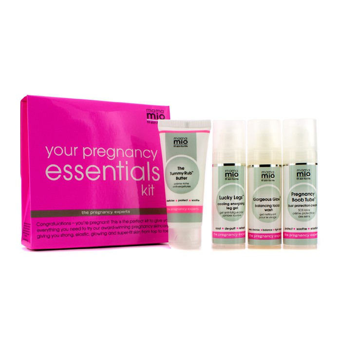 Mama Mio 你的懷孕必需品套裝: 腹部按摩霜 30ml + 面部清潔劑 30ml + 胸部護理 30ml + 腿部護理 30ml 4pcsProduct Thumbnail