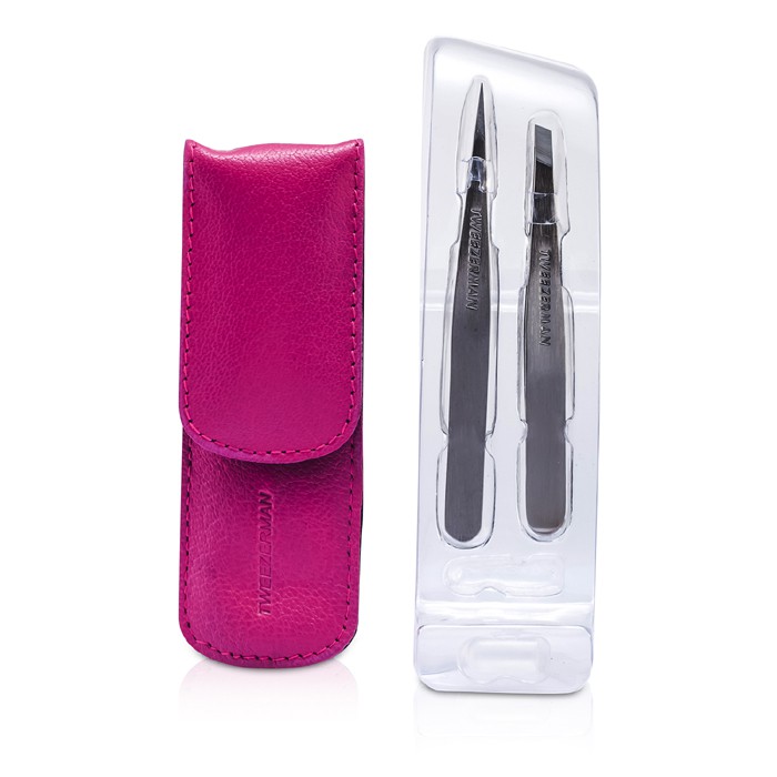 Tweezerman Zestaw Petite Tweeze Set: Slant Tweezer + Point Tweezer 2pcsProduct Thumbnail