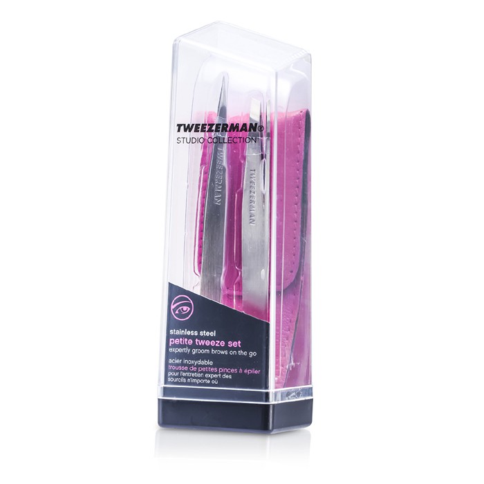 Tweezerman Zestaw Petite Tweeze Set: Slant Tweezer + Point Tweezer 2pcsProduct Thumbnail