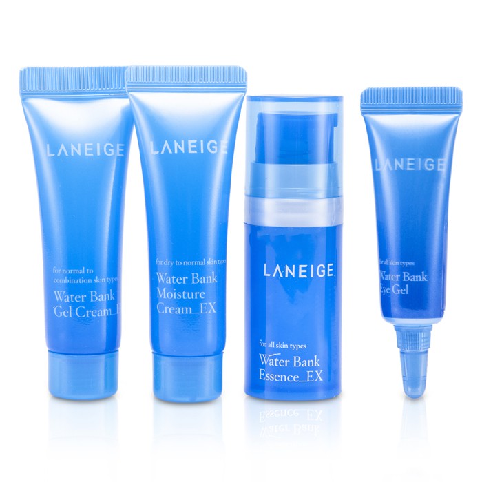 Laneige Kit Percubaan Water Bank: Essence 10ml + Moisture Cream 10ml + Gel Cream 10ml + Eye Gel 3ml 4pcsProduct Thumbnail