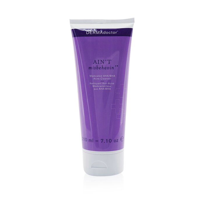 DERMAdoctor Ain't Misbehavin' Medicated AHA/BHA Acne Cleanser (For Oily, Blemish-Prone or Combination Skin) 210ml/7ozProduct Thumbnail