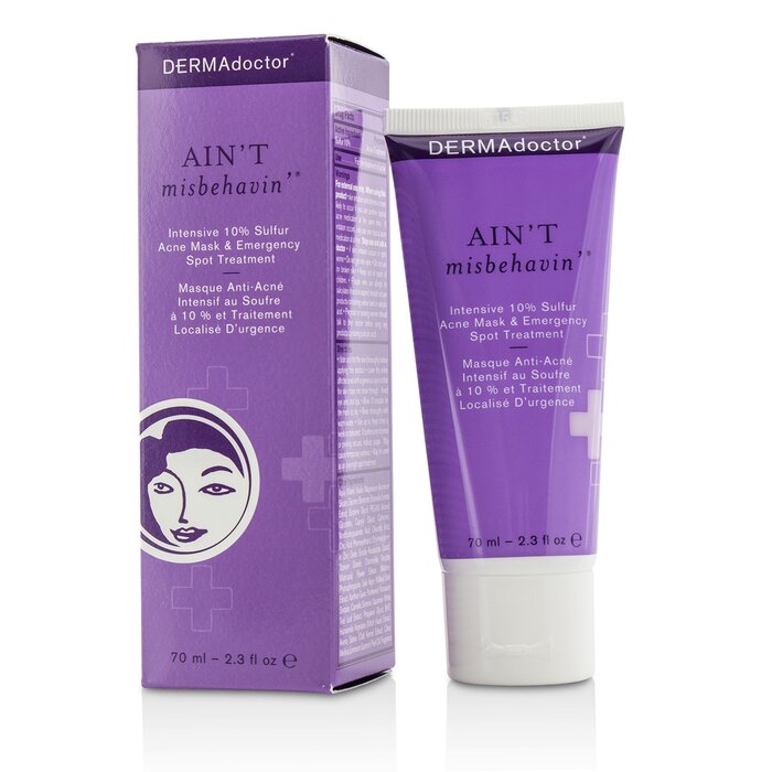 DERMAdoctor Ain't Misbehavin' კანის ინტენსიური გოგირდის გამწმენდი აკნეს ნიღაბი 70ml/2.3ozProduct Thumbnail