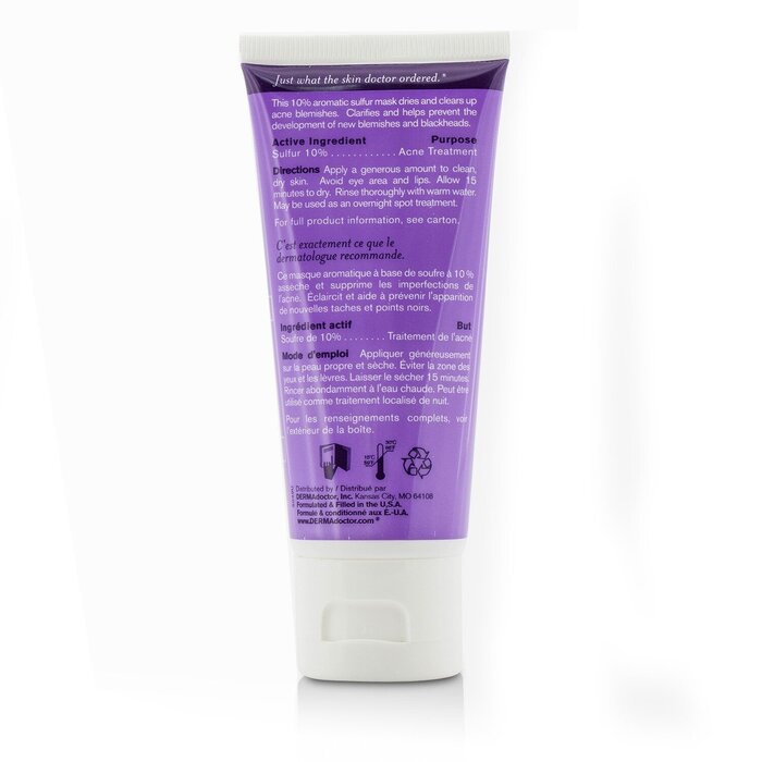 DERMAdoctor Ain't Misbehavin' კანის ინტენსიური გოგირდის გამწმენდი აკნეს ნიღაბი 70ml/2.3ozProduct Thumbnail