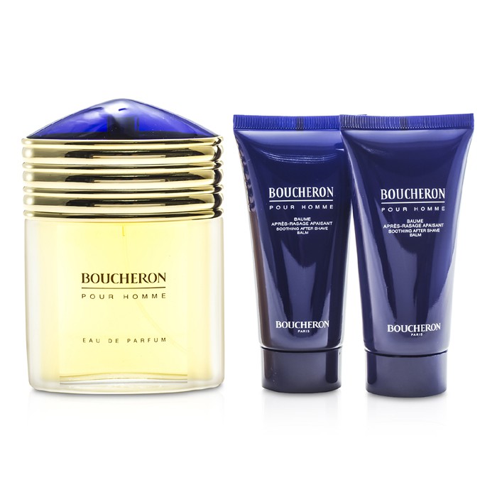 Boucheron Boucheron Набор: Парфюмированная Вода Спрей 100мл/3.3унц + 2х Успокаивающий Бальзам после Бритья 50мл/1.6унц 3pcsProduct Thumbnail