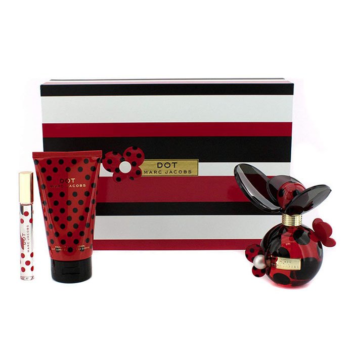 마크 제이콥스 Marc Jacobs 도트 세트: 오 드 퍼퓸 스프레이100ml/3.4oz + 바디 로션150ml/5.1oz + 오 드 퍼퓸 롤러볼 10ml/0.33oz 3pcsProduct Thumbnail