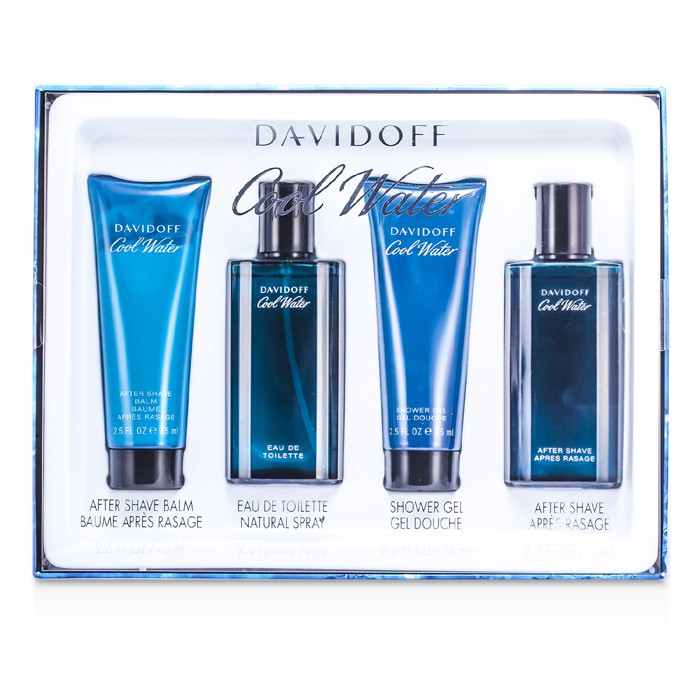 Davidoff Cool Water Coffret: Eau De Toilette Spray 75ml/2.5oz + After Shave 75ml/2.5oz + After Shave Balm 75ml/2.5oz + Shower Gel 75ml/2.5oz 4pcsProduct Thumbnail