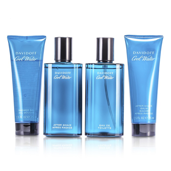 Davidoff Cool Water Coffret: Eau De Toilette Spray 75ml/2.5oz + After Shave 75ml/2.5oz + After Shave Balm 75ml/2.5oz + Shower Gel 75ml/2.5oz 4pcsProduct Thumbnail