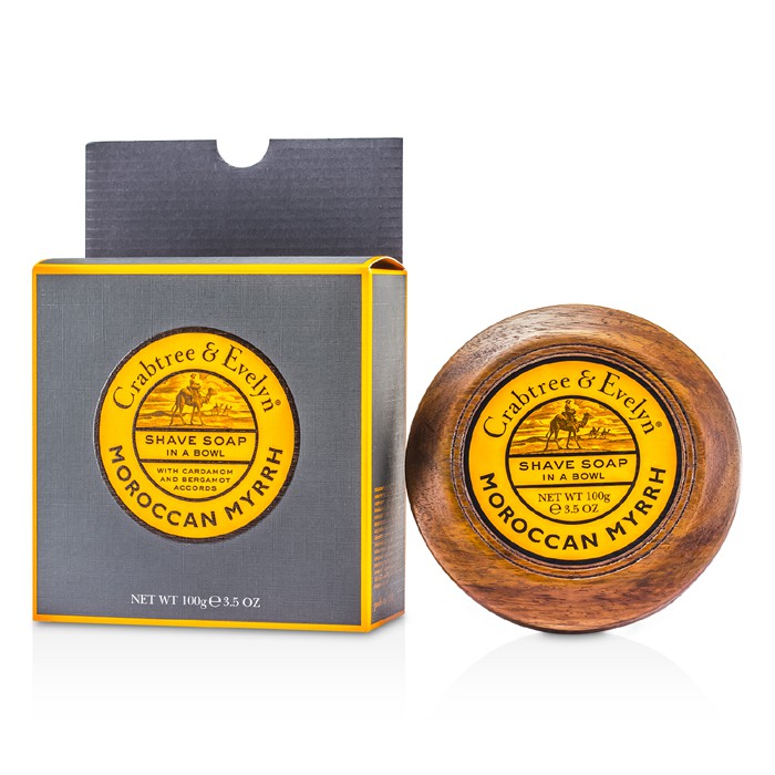 Crabtree & Evelyn Moroccan Myrrh Shave Soap In Wooden Bowl 100g/3.5ozProduct Thumbnail