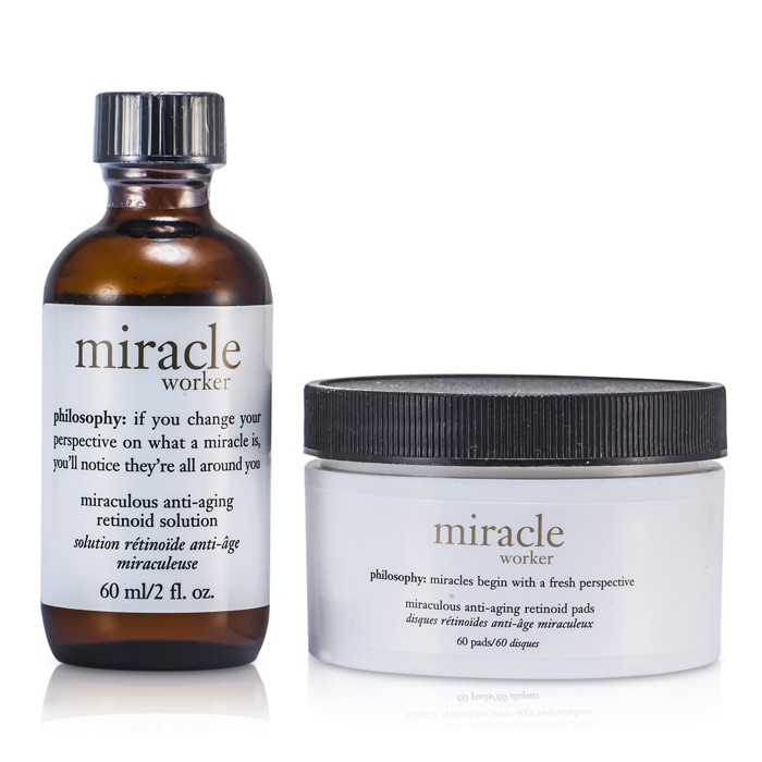フィロソフィー Philosophy ミラクルワーカー: ソリューション 60ml + パッド 60パッド ‐Product Thumbnail