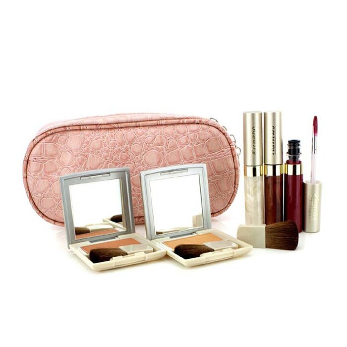 Kanebo Cheek & Lip Makeup Set With Pink Cosmetic Bag (2xCheek Color, 3xMode Gloss, 1xBrush, 1xCosmetic Bag) 6pcs+1bagProduct Thumbnail