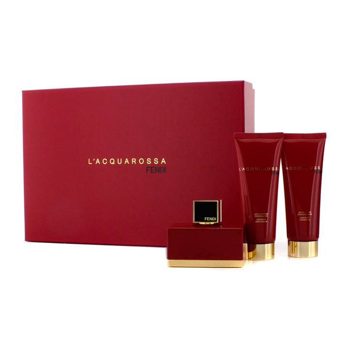 Fendi Kit L'Acquarossa: Eau De Parfum Spray 50ml/1.7oz + Creme Para Corpo 75ml/2.5oz + Sabonete Liquido 75ml/2.5oz 3pcsProduct Thumbnail