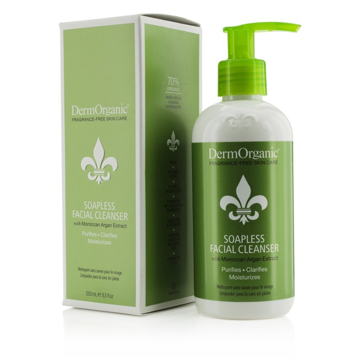 DermOrganic Soapless Facial Cleanser 250ml/8.5ozProduct Thumbnail