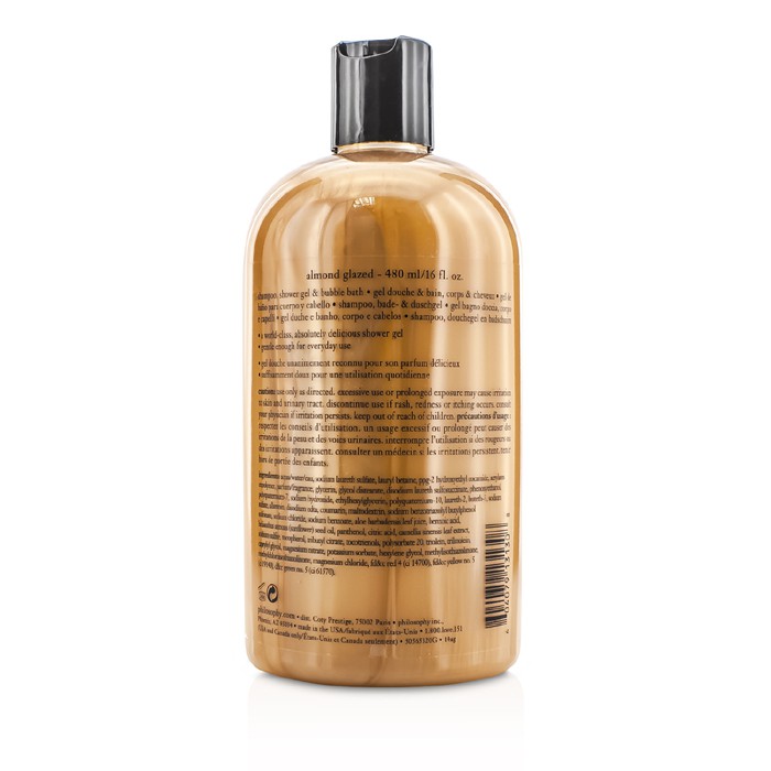 フィロソフィー Philosophy Almond Glazed Shampoo, Shower Gel & Bubble Bath 480ml/16ozProduct Thumbnail