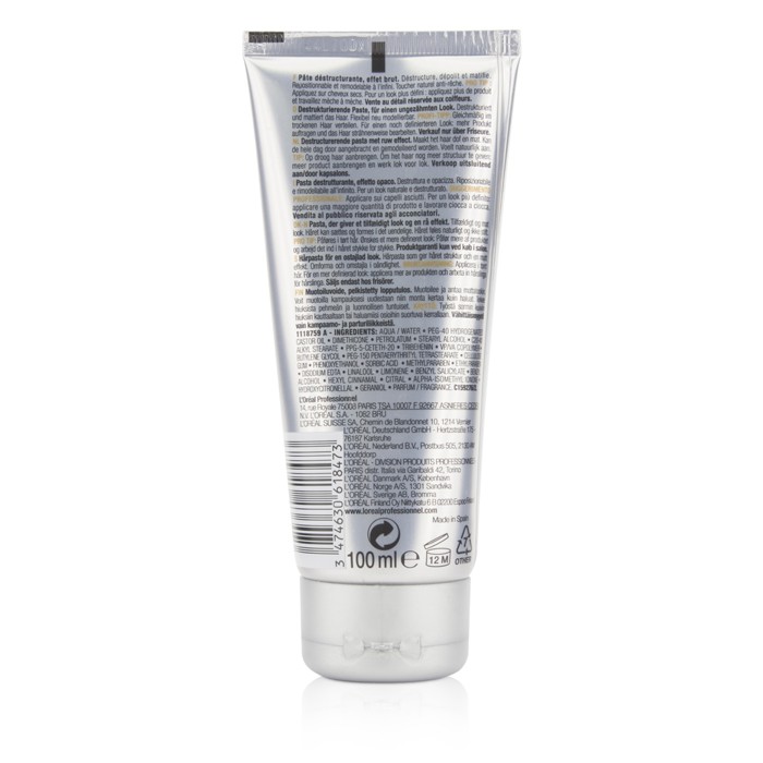 L'Oreal Professionnel Wild Styles by Tecni.Art Depolish Destructuring Paste (Rough Effect) 100ml/3.3ozProduct Thumbnail