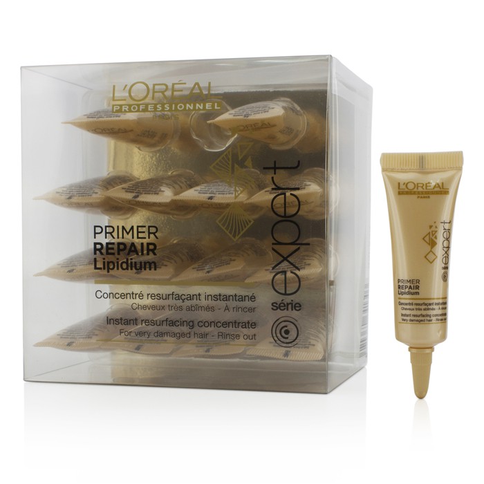 L'Oreal Professionnel Expert Serie - Primer Repair Lipidium Instant Resurfacing Concentrate (For Very Damaged Hair - Rinse Out) 15x12ml/0.4ozProduct Thumbnail