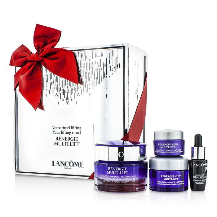 Lancome סט מולטי-ליפט רנרג׳י: קרם אנטי קמטים SPF15 50 מל ו-15 מל + תמצית נעורים 7 מל + קרם עיניים 5 מל 4pcsProduct Thumbnail